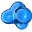 Virus Blue Icon 32x32 png